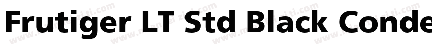 Frutiger LT Std Black Condensed字体转换